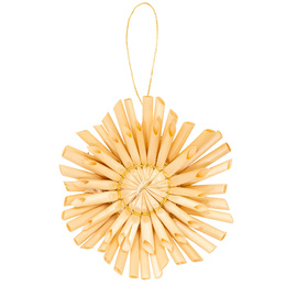 Ozdoby choinkowe, bombki słomiane 48 szt. naturalne dekoracje świąteczne, brązowe