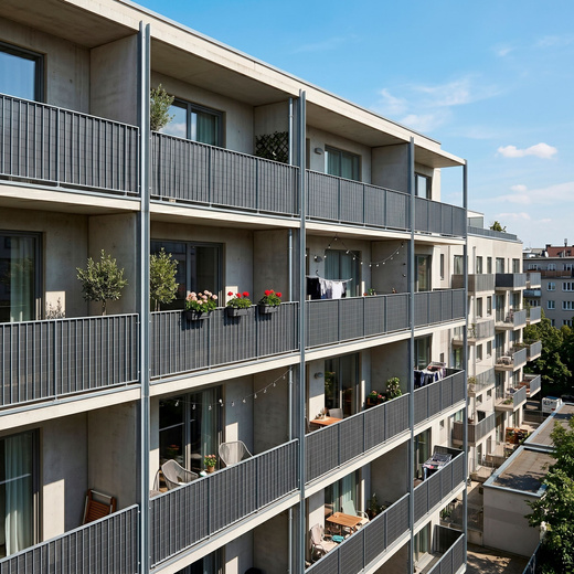 Osłona PVC maskująca na balkon, taras, ogrodzenie 500x100 cm ciemnoszara