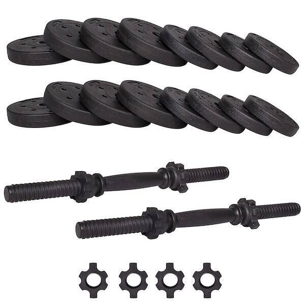 Hantle kompozytowe gryf 30 kg zestaw 2x15kg