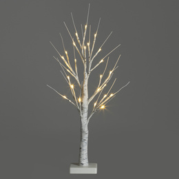 Świecące drzewko 60 cm brzoza 25 Led drzewko świąteczne dekoracja ozdoba świetlna