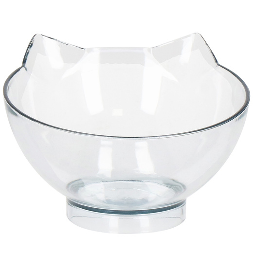 Miska dla psa i kota z antypoślizgową podstawką i uszami biała