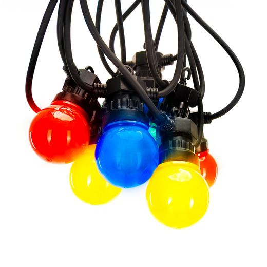Lampki choinkowe, świąteczne oświetlenie IP44 5 m 10 LED girlanda zewnętrzna, żarówki dekoracyjne