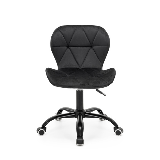 Fotel biurowy obrotowy krzesło na kółkach do nauki, pracy regulowane ergonomiczne, czarne