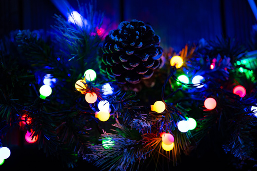 Lampki choinkowe 200 Led kuleczki multikolor z programatorem