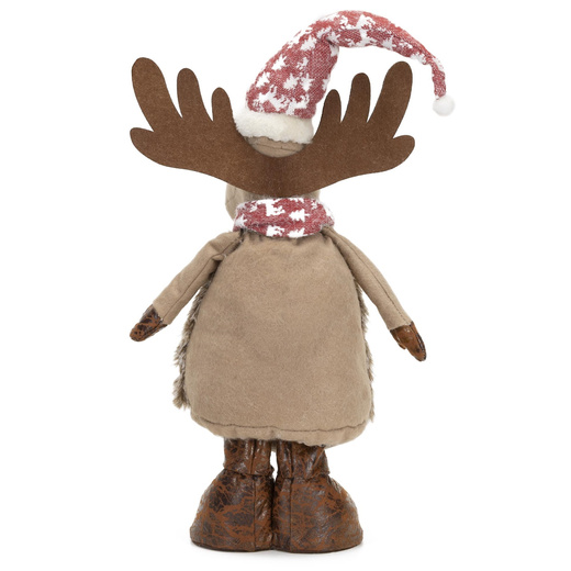 Świąteczny renifer 74 cm z teleskopowymi nóżkami ozdoba pod choinkę figurka