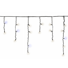 Kurtyna świetlna PRO 500 Led lampki zewnętrzne 25 m zimny biały + zimny biały flash zestaw