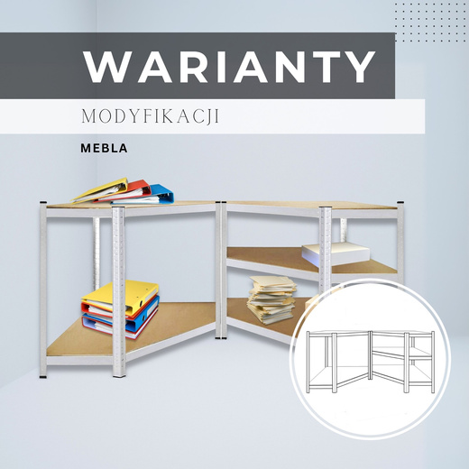 Regały metalowe 2 szt. z 5 półkami 180x90x40cm 875kg do garażu, piwnicy