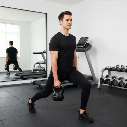 Kettlebell 10 kg odważnik, hantla do ćwiczeń ABS kula do treningu siłowego, czarny