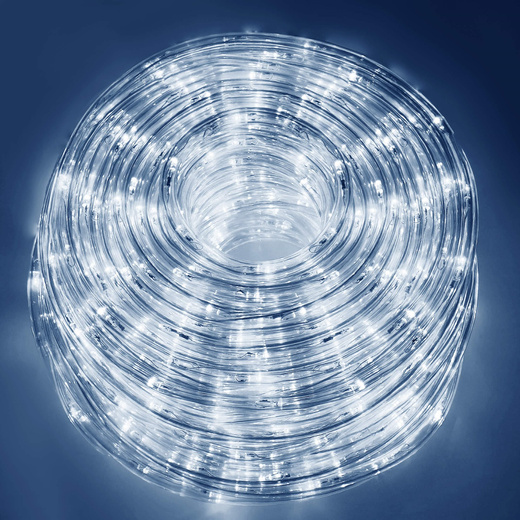 Wąż świetlny 720 Led biały zimny 30m z programatorem IP44