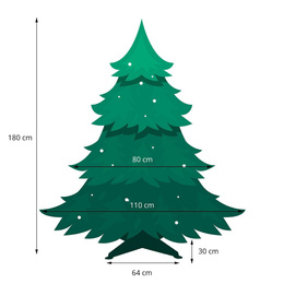 Choinka sztuczna 180 cm świerk skandynawski