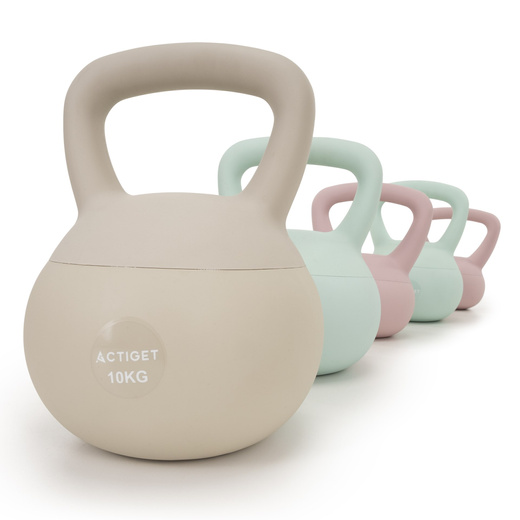 Kettlebell miękki 8 kg kula odważnik hantla ciężar do ćwiczeń fitness, turkusowy