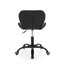 Fotel biurowy obrotowy krzesło na kółkach do nauki, pracy regulowane ergonomiczne, czarne