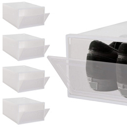 Organizer na buty 31x21,5x12,5 cm zestaw 5 szt. pojemniki z otwieraną klapą