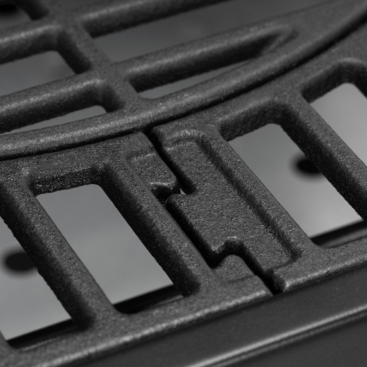 Grill węglowy, ogrodowy z pokrywą, termometr, ruszt emaliowany