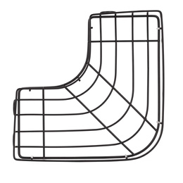 Półka łazienkowa, pod prysznic, wisząca zestaw 2 szt. narożna czarna