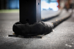 Lina treningowa do crossfit 9 m Battle Rope Power do ćwiczeń siłowych czarna