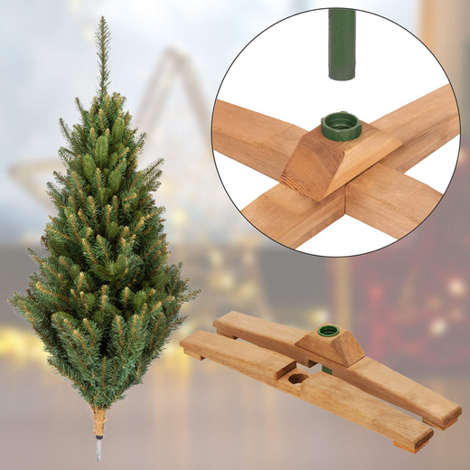 Choinka sztuczna 150 cm Premium Royal Trees świerk syberyjski z drewnianym stojakiem