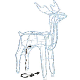 Renifer Led 90 cm świąteczny, świetlna dekoracja do ogrodu biały zimny