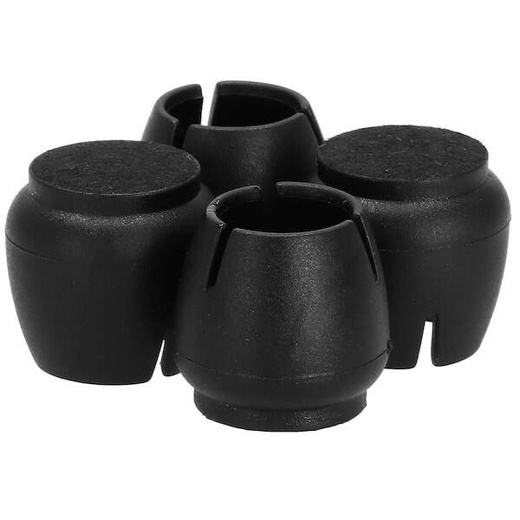 Nakładki na nogi krzesła silikonowe 4 szt. czarne ochraniacze na meble 12-16 mm