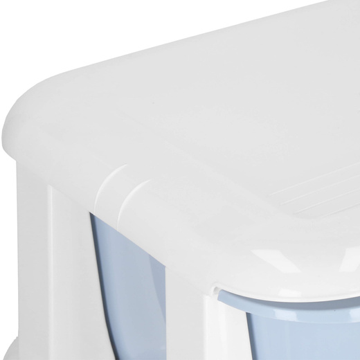 Regał na zabawki z 4 szufladami, pojemnik na kółkach, mobilny orgaznizer pastelowy