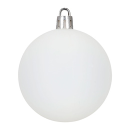Bombki choinkowe 40 szt. zestaw dekoracji świątecznych, nietłukące, białe