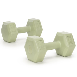 Ciężarki 2x1,5kg hexagonalne do ćwiczeń fitness hantle zestaw 2 szt. zielone
