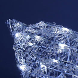 Renifer Led świąteczny 130 LED świetlna dekoracja biały zimny