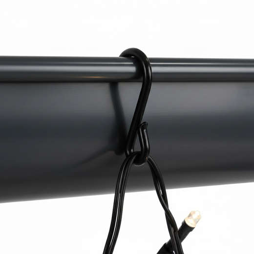 Haczyki do bombek, dekoracji zewnętrzych, świątecznych, zaczepy 60 szt. zawieszki, czarne