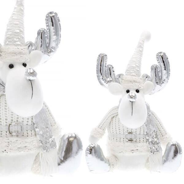 Renifer 37cm ozdoba świąteczna, krasnal świąteczny, gnom