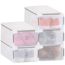 Organizer na buty 34x22x13,5 cm zestaw 5 szt. pudełka z otwieraną klapą