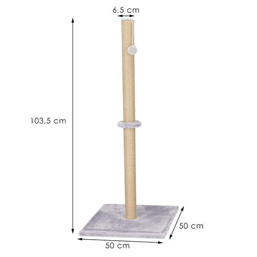Drapak dla kota sizal słupek z zabawką 103,5 cm