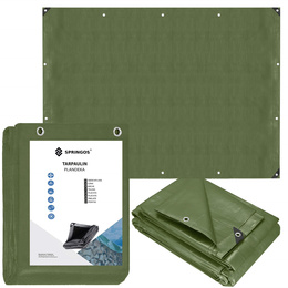 Plandeka 4x6m 120g/m2 gruba płachta ochronna zielona