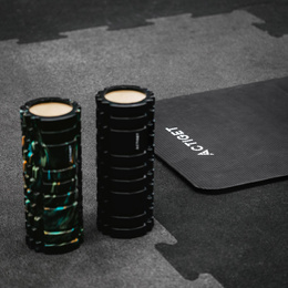 Mata do jogi, ćwiczeń fitness 183x61 cm antypoślizgowa, materac do stretchingu czarny