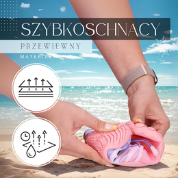 Buty do wody damskie rozm. 36 szybkoschnące buty na plażę, do pływania różowo-fioletowe