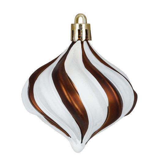 Bombki choinkowe 47 szt. zestaw dekoracji świątecznych, nietłukące, brązowy, złoty, biały