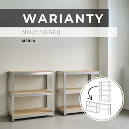 Regały metalowe 2 szt. z 6 półkami 225x110x50 cm 900 kg do garażu, piwnicy