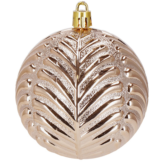Bombki choinkowe 33 szt. ozdoby świąteczne rose gold zestaw