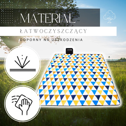 Koc piknikowy plażowy biwak springos 200x200 mata