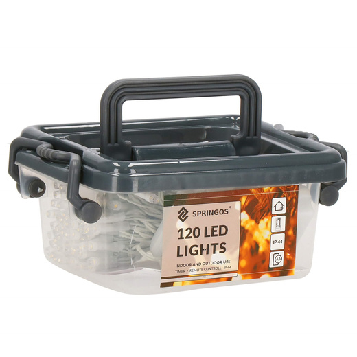 Lampki choinkowe 120 Led multikolor z programatorem na baterie