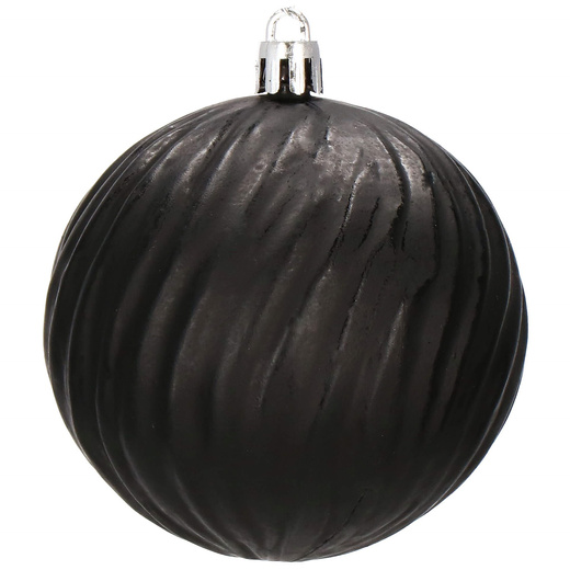 Bombki choinkowe 30 szt. czarny 8cm zestaw choinkowy