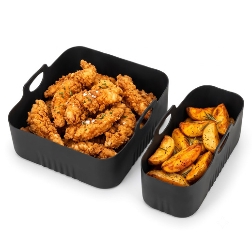 Wkład silikonowy do Airfryer 1,5/3 L zestaw 2 szt. do frytkownicy beztłuszczowej