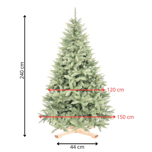 Choinka sztuczna 240 cm świerk kaukaski Premium Royal Trees drzewko świąteczne jak żywe
