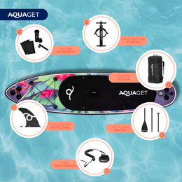 Deska SUP 320 cm pompowana do pływania na stojąco paddleboard z zestawem akcesoriów
