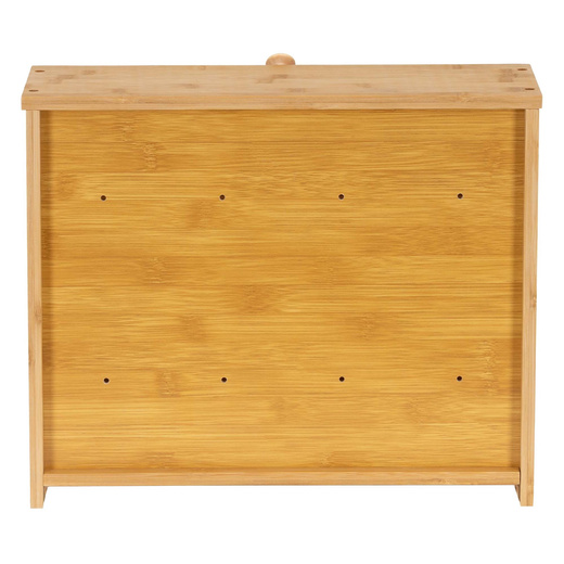 Chlebak zamykany, dwupoziomowy, szafka na pieczywo, bambusowy