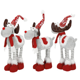Świąteczny renifer 52 cm figurka ozdoba na święta