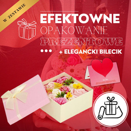 Pudełko 15 szt. kwiatów mydlanych Flower box
