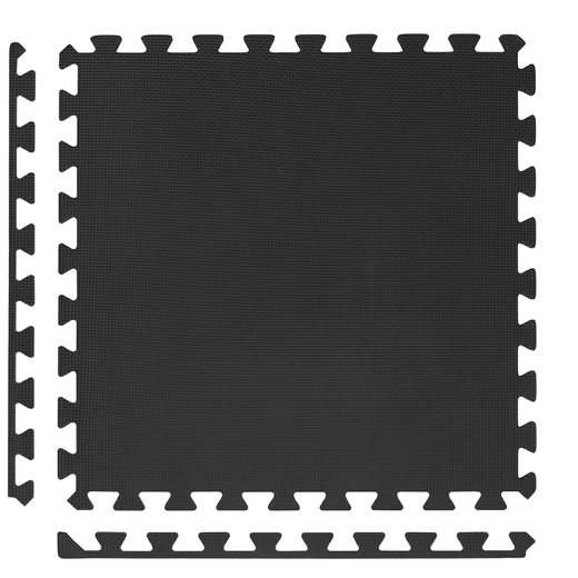 Mata treningowa, ochronna 4 szt. puzzle z pianki EVA 1,2 cm antypoślizgowe, grafitowe