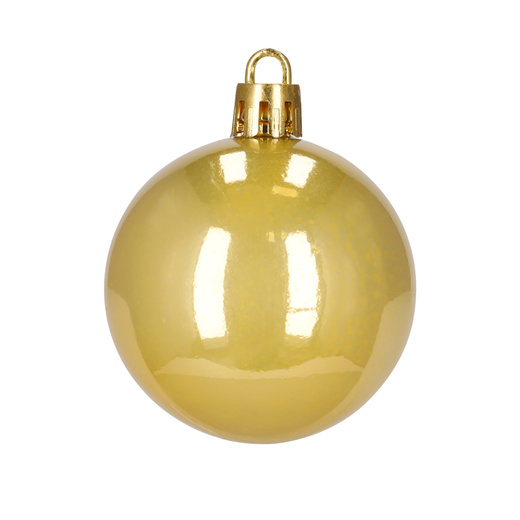 Bombki choinkowe 40 szt. zestaw dekoracji świątecznych, nietłukące, złote