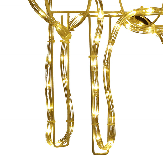 Renifer świąteczny 144 LED świetlna dekoracja ozdoba do ogrodu biały ciepły