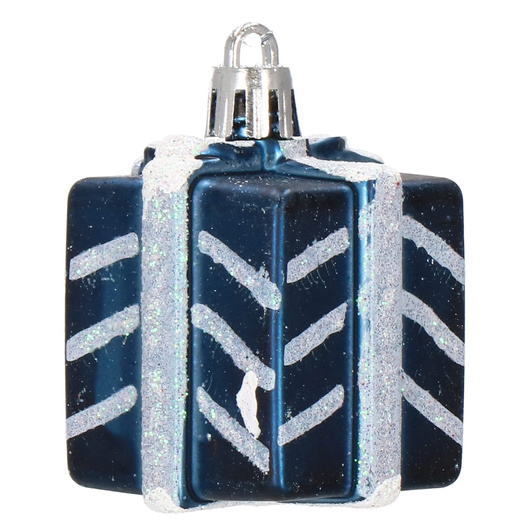 Bombki choinkowe 77 szt. granatowy zestaw choinkowy